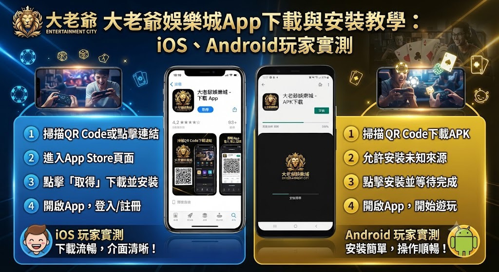 大老爺娛樂城App下載與安裝教學